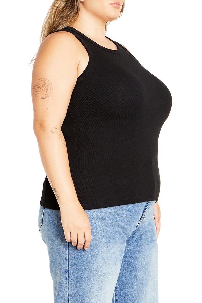 Talia Rib Tank, Alternate, color, BLACK