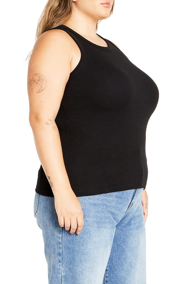 City Chic Talia Rib Tank, Alternate, color, 