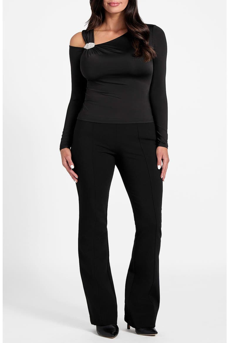 Elsa Asymmetric Top, Alternate, color, BLACK-BLACK