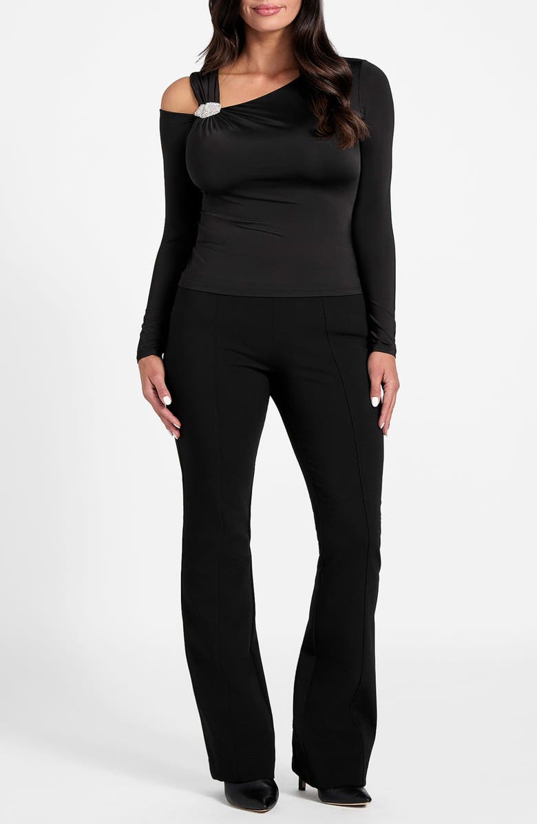 Marciano Elsa Asymmetric Top, Alternate, color, Black-Black