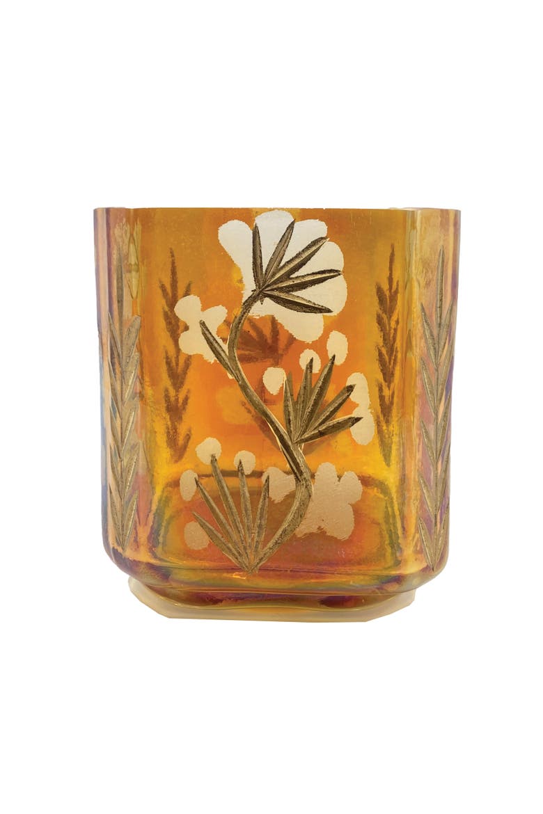 Etched Glass Tealight Votive, Main, color, Multicolor