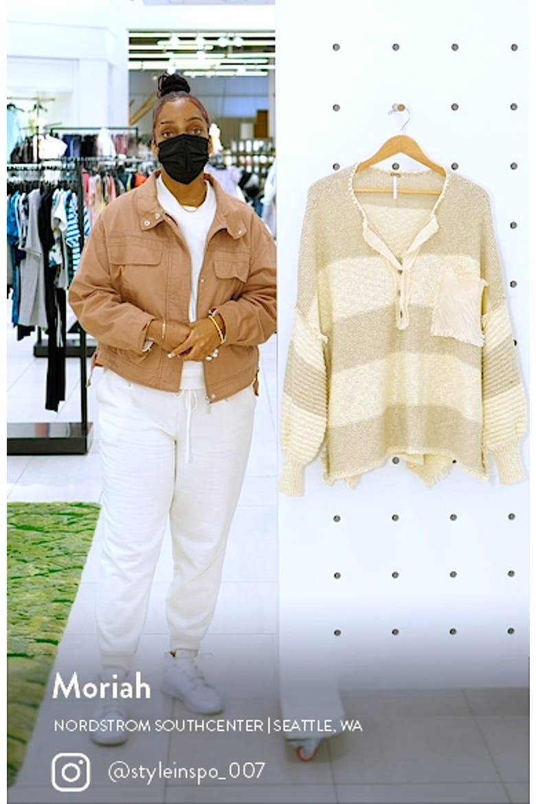 Road Trip Stripe Henley Sweater video