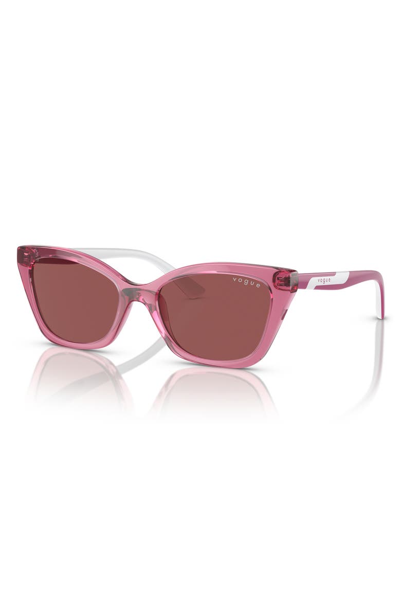 VOGUE Kids' 48mm Cat Eye Sunglasses, Alternate, color, Dark Violet