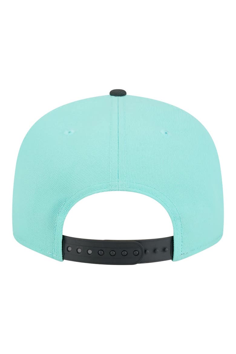 Men's New Era Turquoise/Charcoal Orlando Magic Color Pack Two-Tone 9FIFTY Snapback Hat, Alternate, color, Turquoise