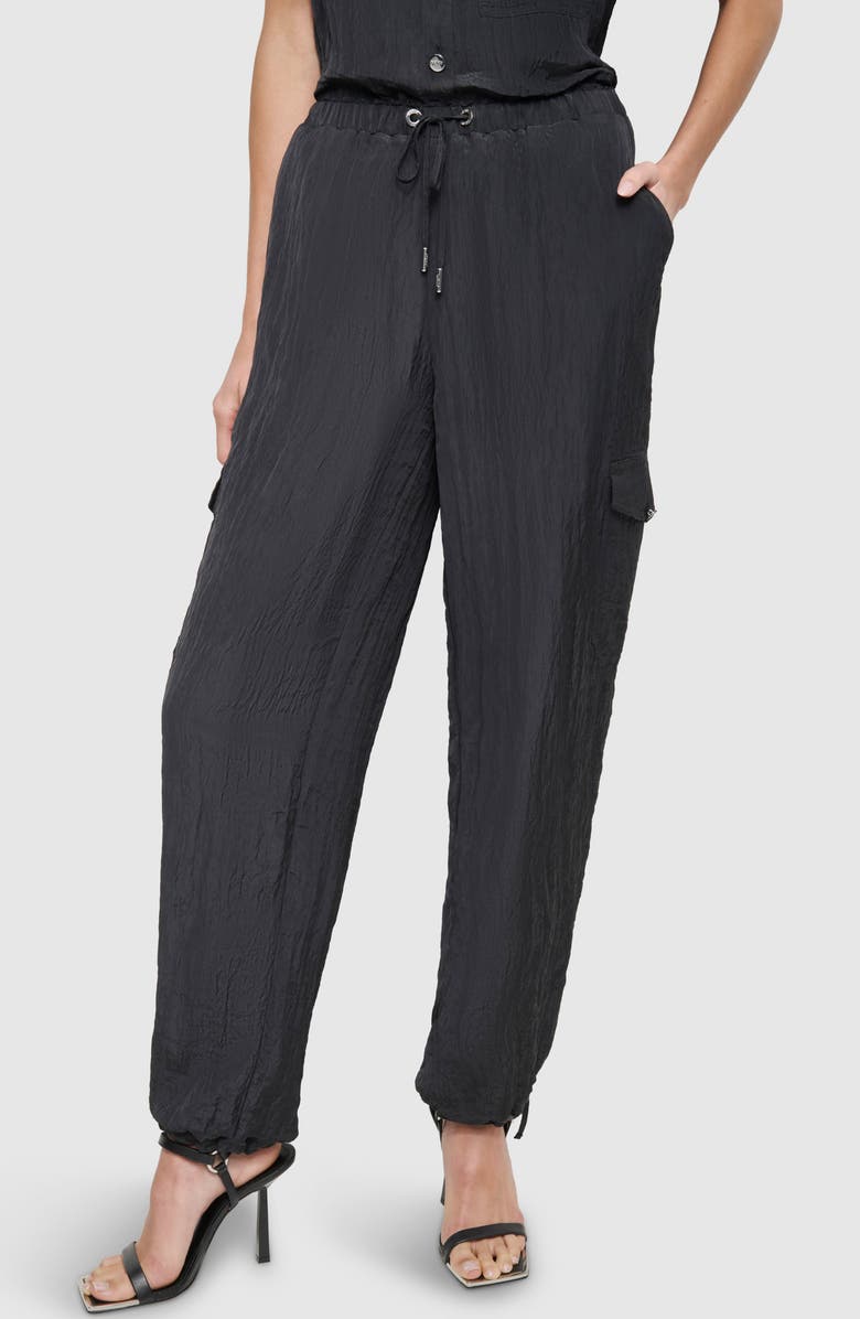 DKNY Tech Crinkle Cargo Joggers, Main, color, 