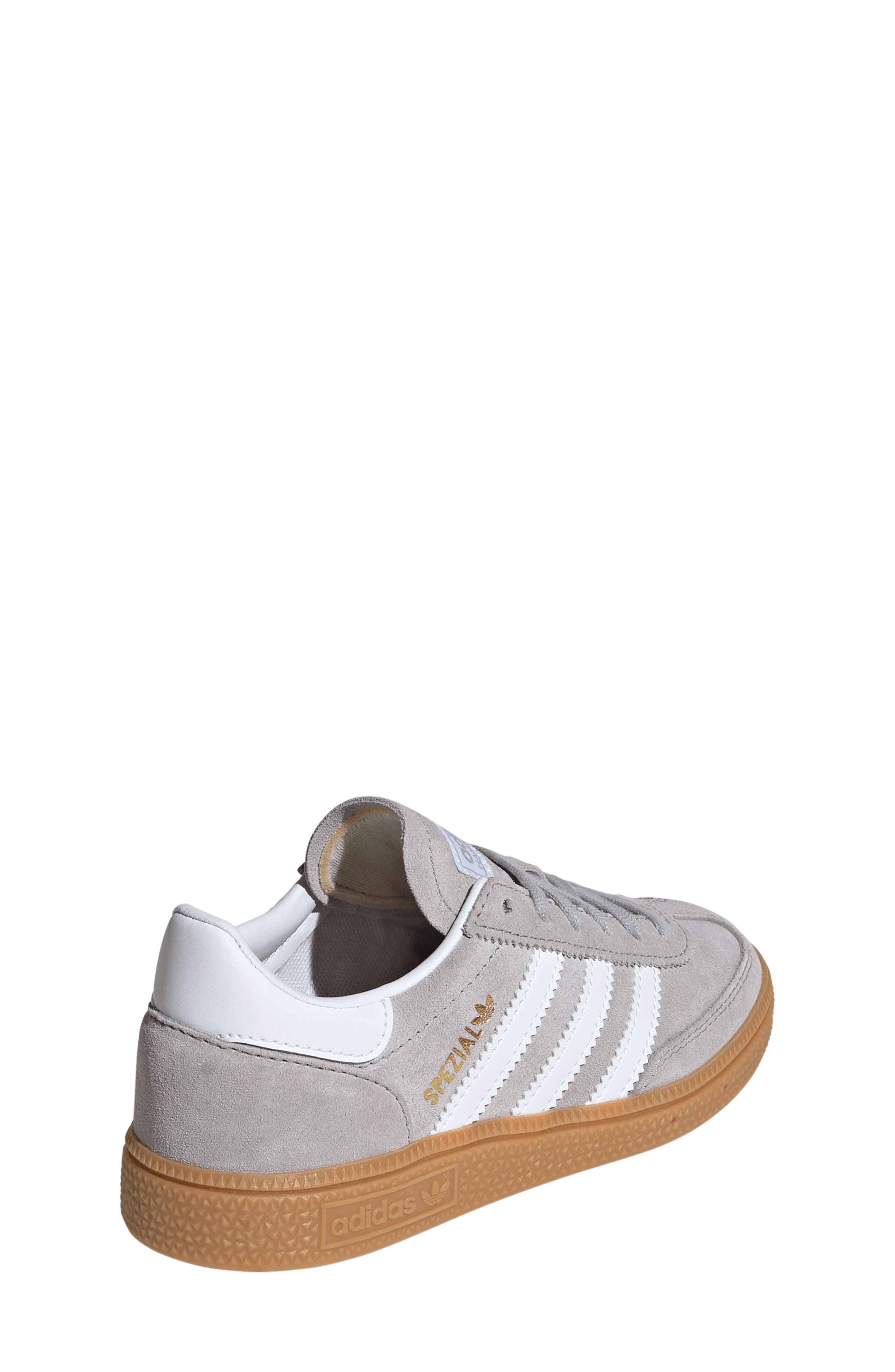 adidas Kids' Handball Spezial Sneaker, Alternate, color, Grey/ White/ Gum