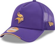 New Era Men's New Era Purple Minnesota Vikings 2026 Sideline Apex 9FORTY Adjustable Trucker Hat