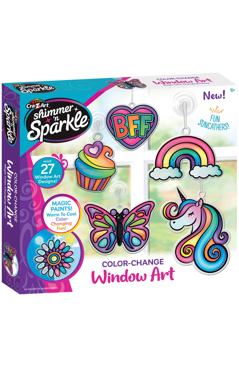 Shimmer 'N Sparkle Diy Colorchange Window Art, Main, color, Multicolored