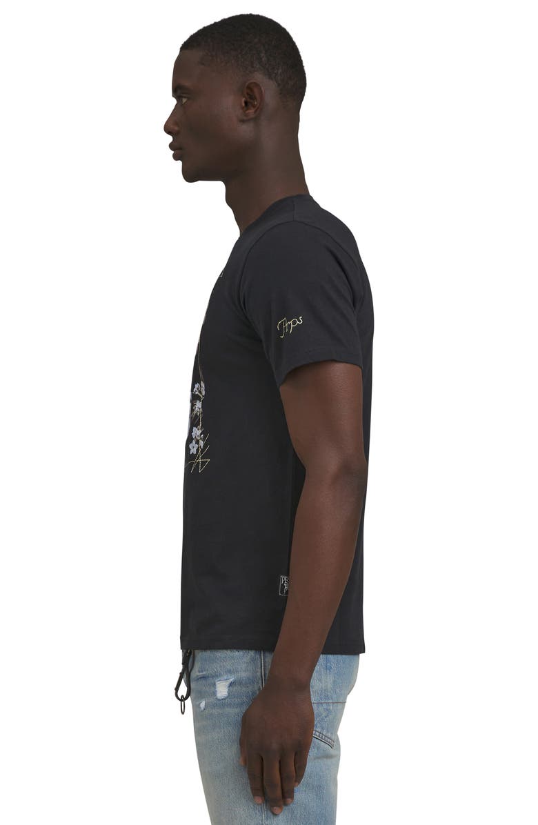 PRPS Alba Floral Embroidered Cotton Graphic T-Shirt, Alternate, color, 