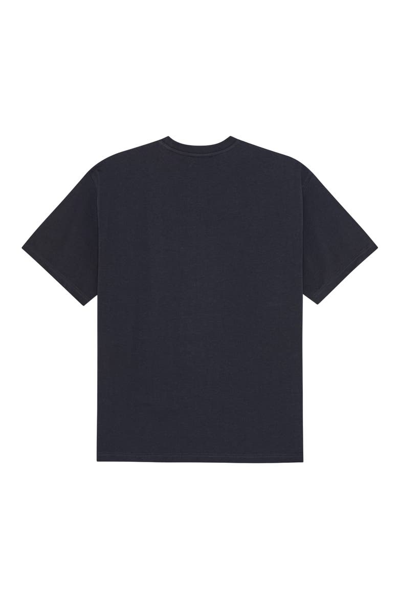Organic Cotton Graphic T-Shirt, Alternate, color, DARK NAVY/ WHITE