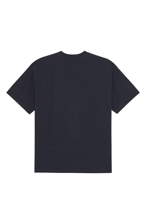 Les Deux Organic Cotton Graphic T-shirt In Blue