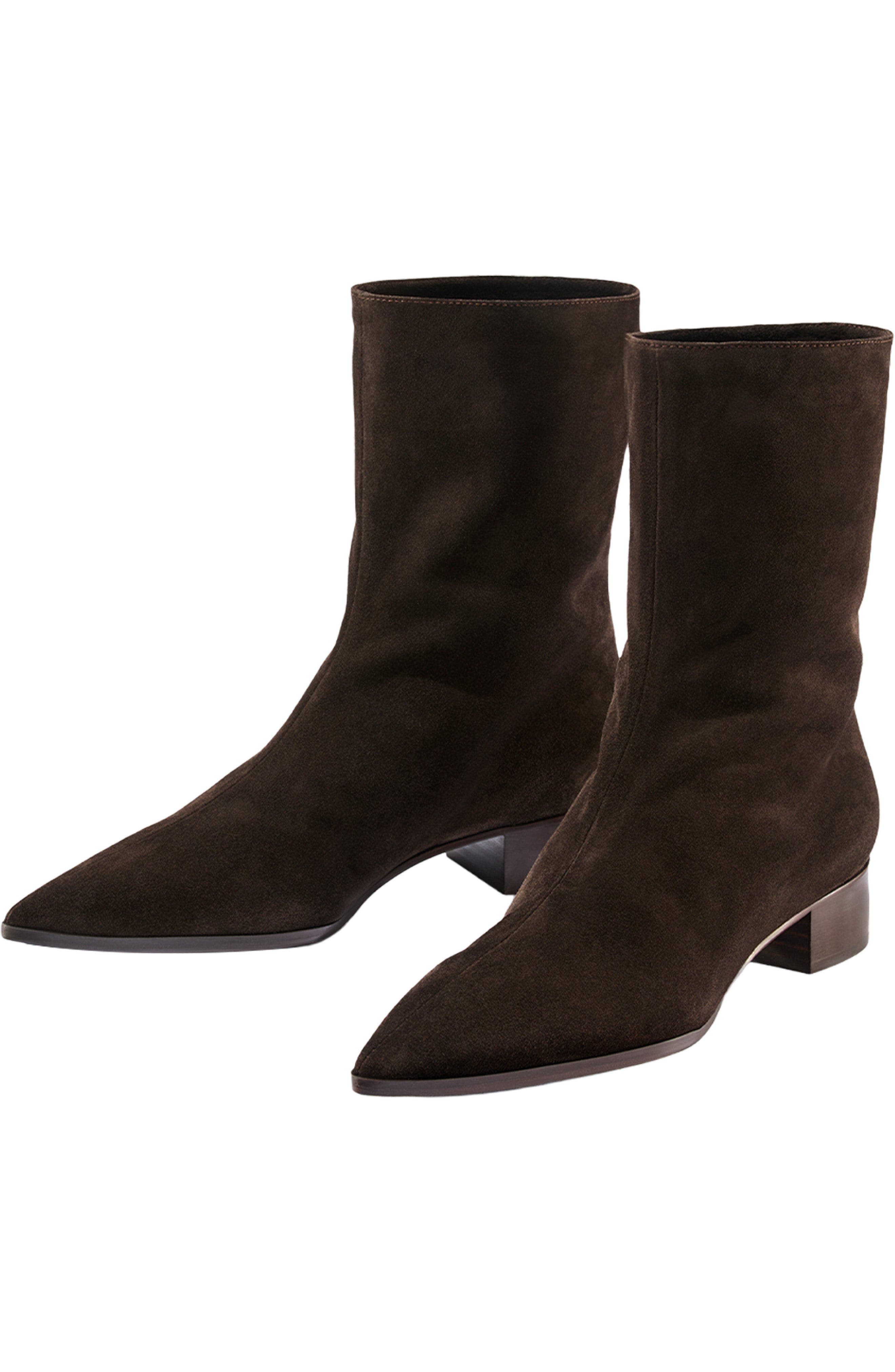 The Hayes Boot, Alternate, color, Dark Chocolate Suede