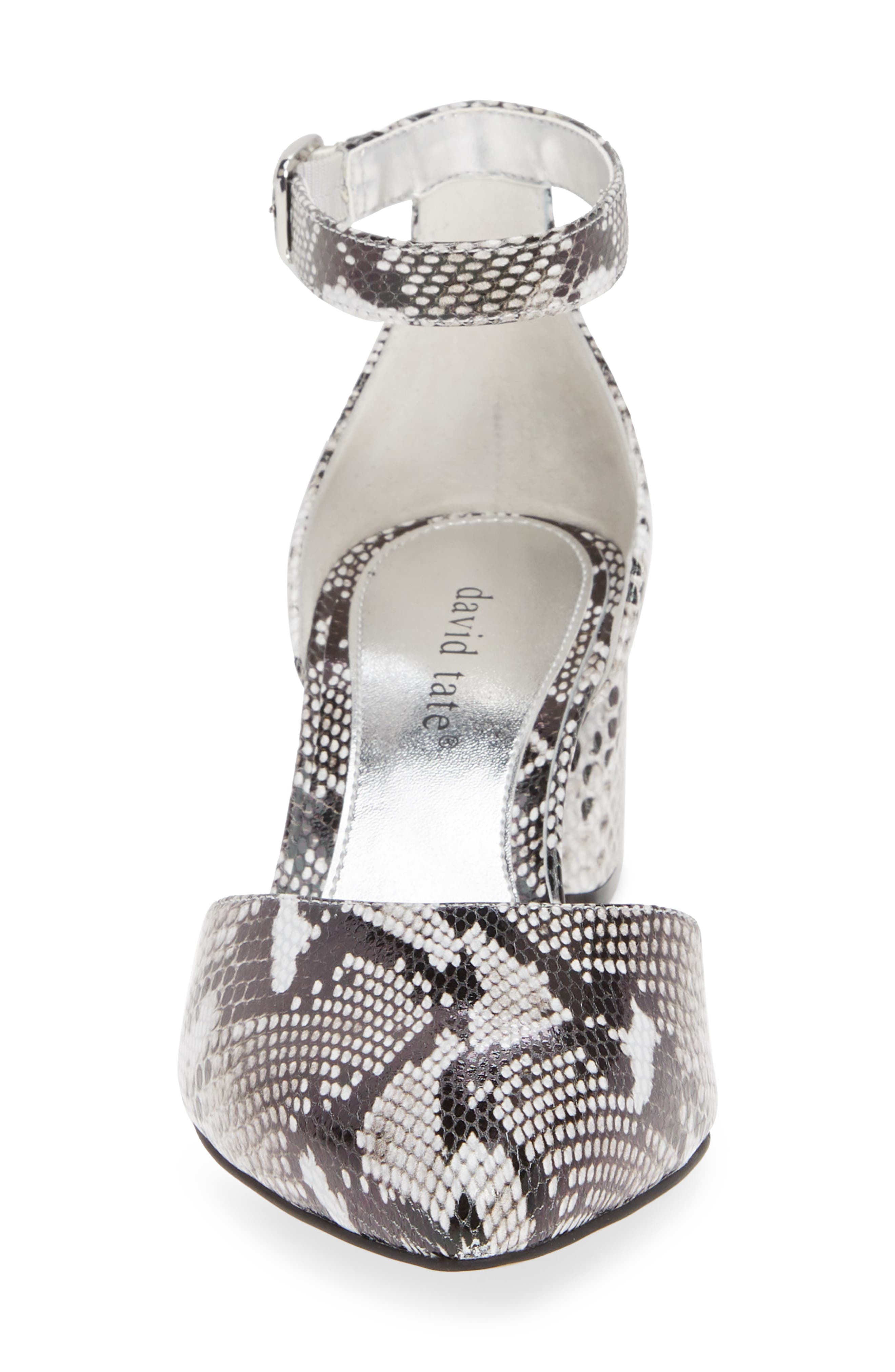 Adeline Sandal, Alternate, color, WHITE SNAKE PRINT LEATHER