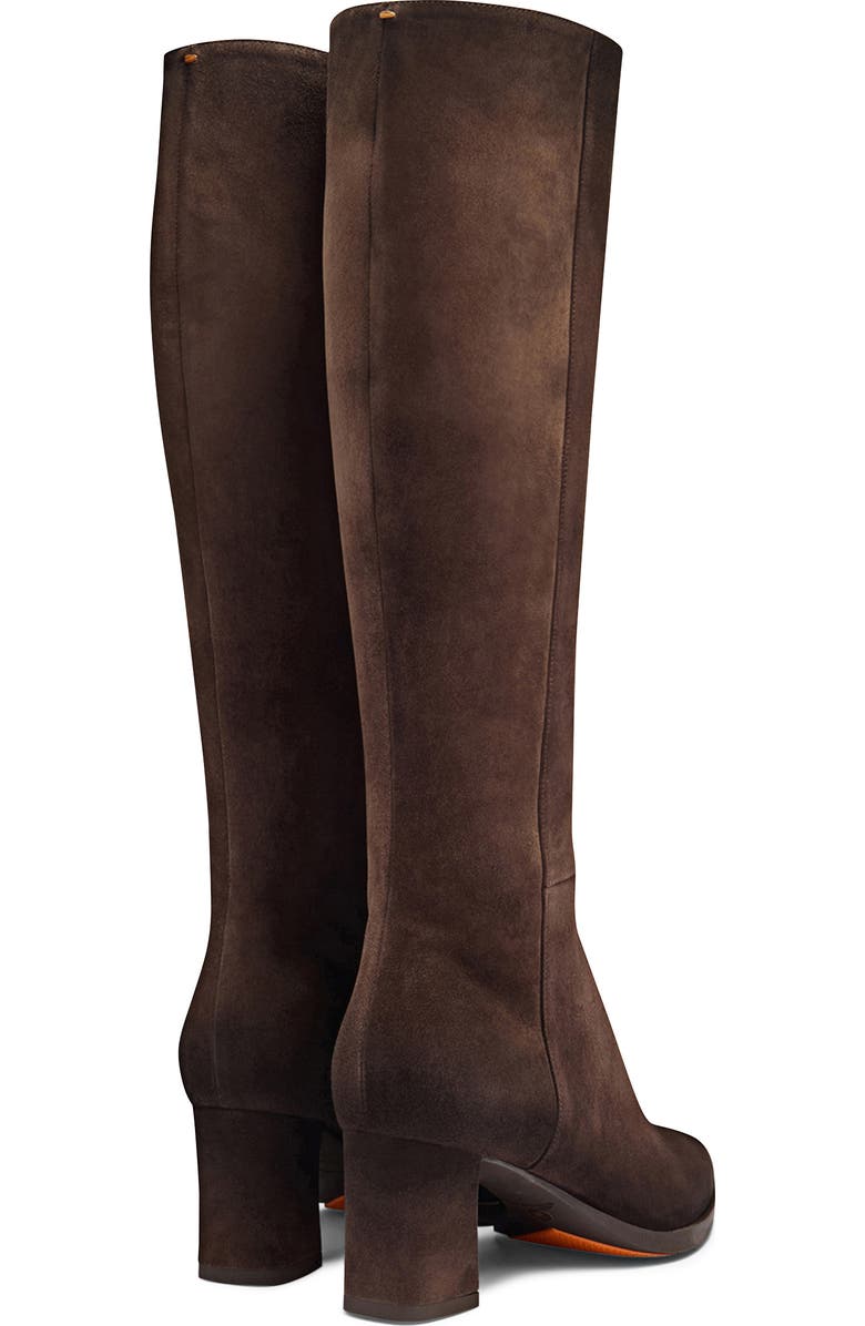 Santoni Women's Suede Mid-Heel Boot, Alternate, color,