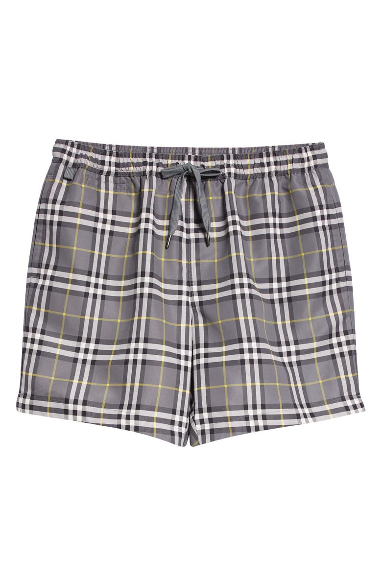 Burberry Martin Orange Check Swim Trunks, Alternate, color, 