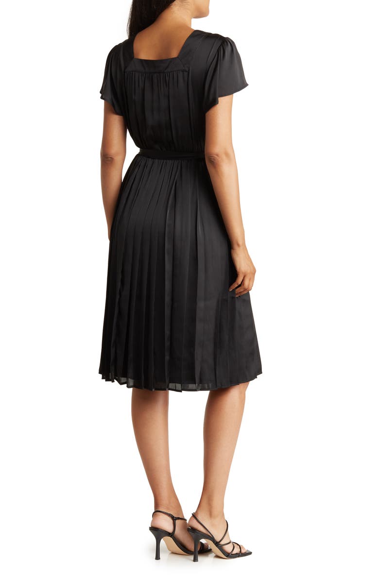 Daniel Rainn Square Neck Flutter Sleeve Midi Dress, Alternate, color,