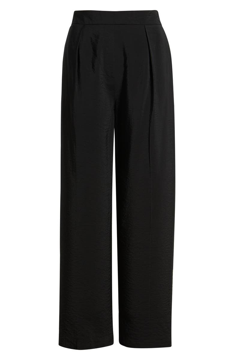 Anne Klein Pleated Pull-On Wide Leg Pants, Alternate, color, 