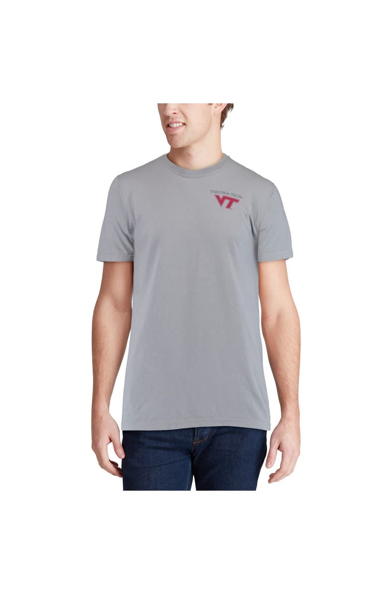 IMAGE ONE Men's Gray Virginia Tech Hokies Team Comfort Colors Campus Scenery T-Shirt, Alternate, color, 