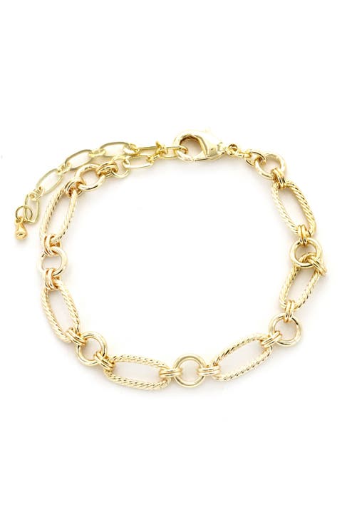 Twisted Oval Link Bracelet