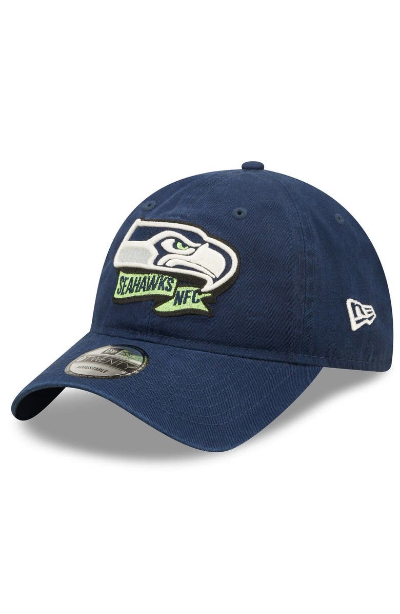 New Era Toddler New Era College Navy Seattle Seahawks 2022 Sideline 9TWENTY Adjustable Hat, Alternate, color,