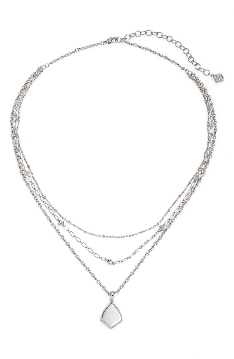 Kendra Scott Camry Layered Pendant Necklace, Main, color,