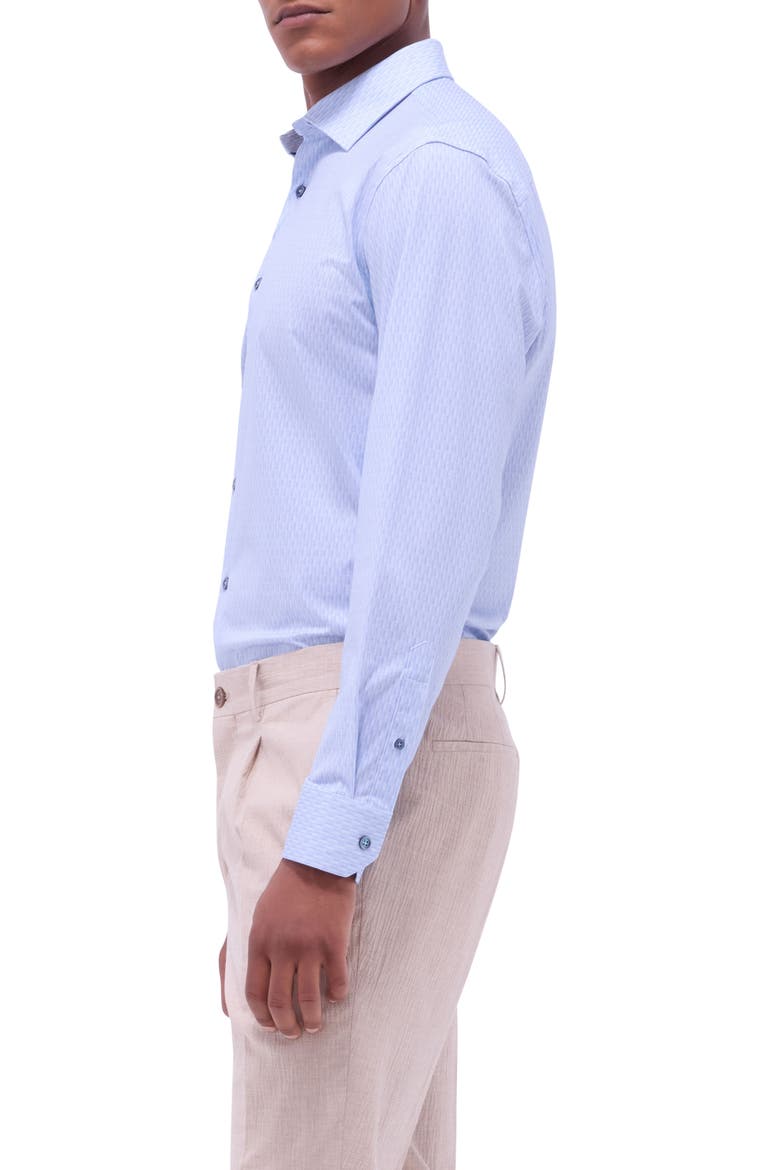 James OoohCotton® Geo Print Button-Up Shirt, Alternate, color, AIR BLUE