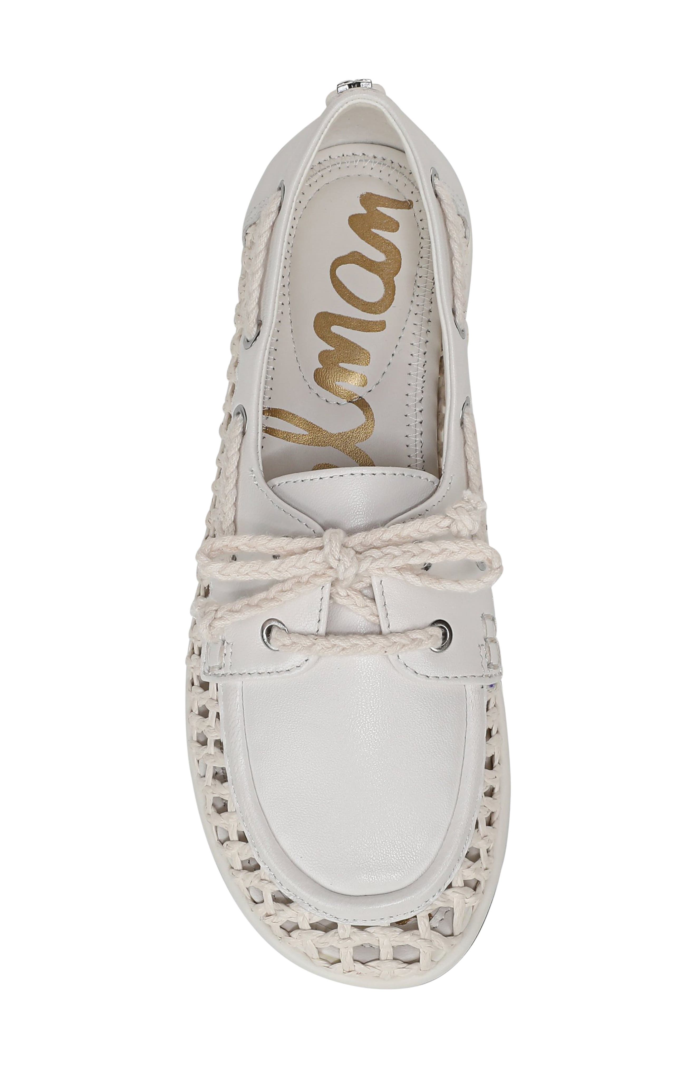 Sam Edelman Bria Boat Shoe, Alternate, color, Bright White