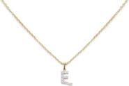 Monica Vinader Lab Grown Diamond Initial Pendant Necklace