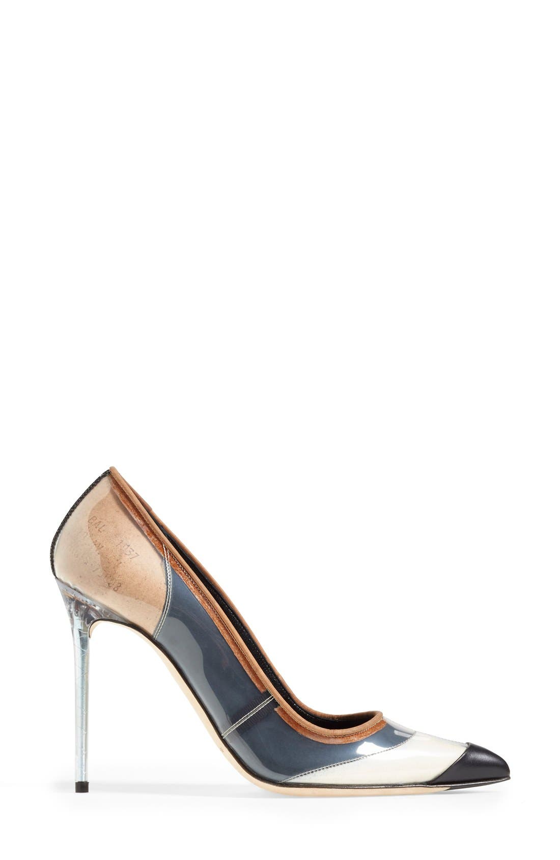 Balenciaga 'Vinyl' Pointy Toe Pump, Alternate, color, 