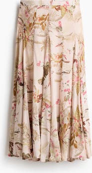 H&M Flared Viscose-blend Skirt