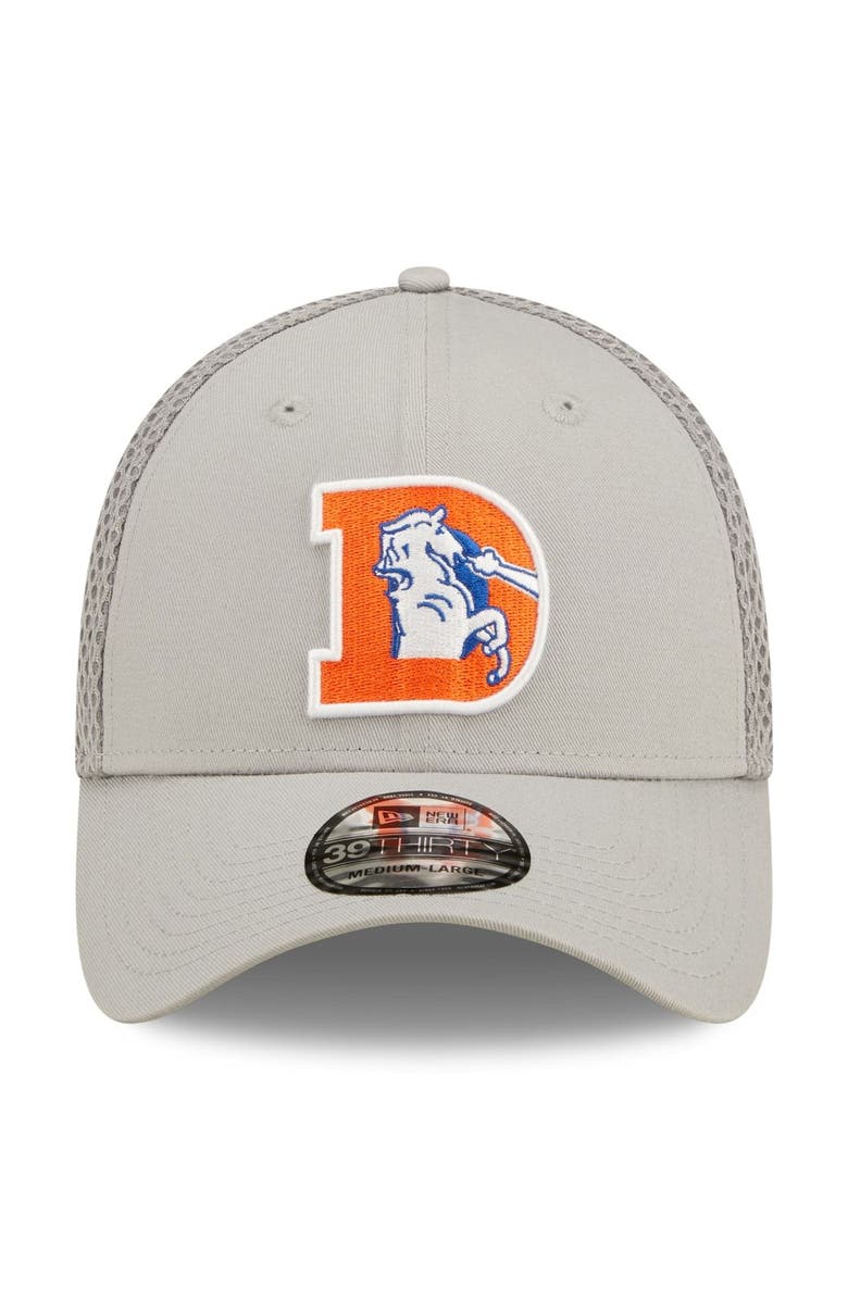 New Era Men's New Era Gray Denver Broncos Team Neo 39THIRTY Flex Hat, Alternate, color,
