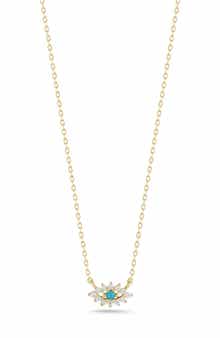 SPHERA MILANO CZ Evil Eye Pendant Necklace