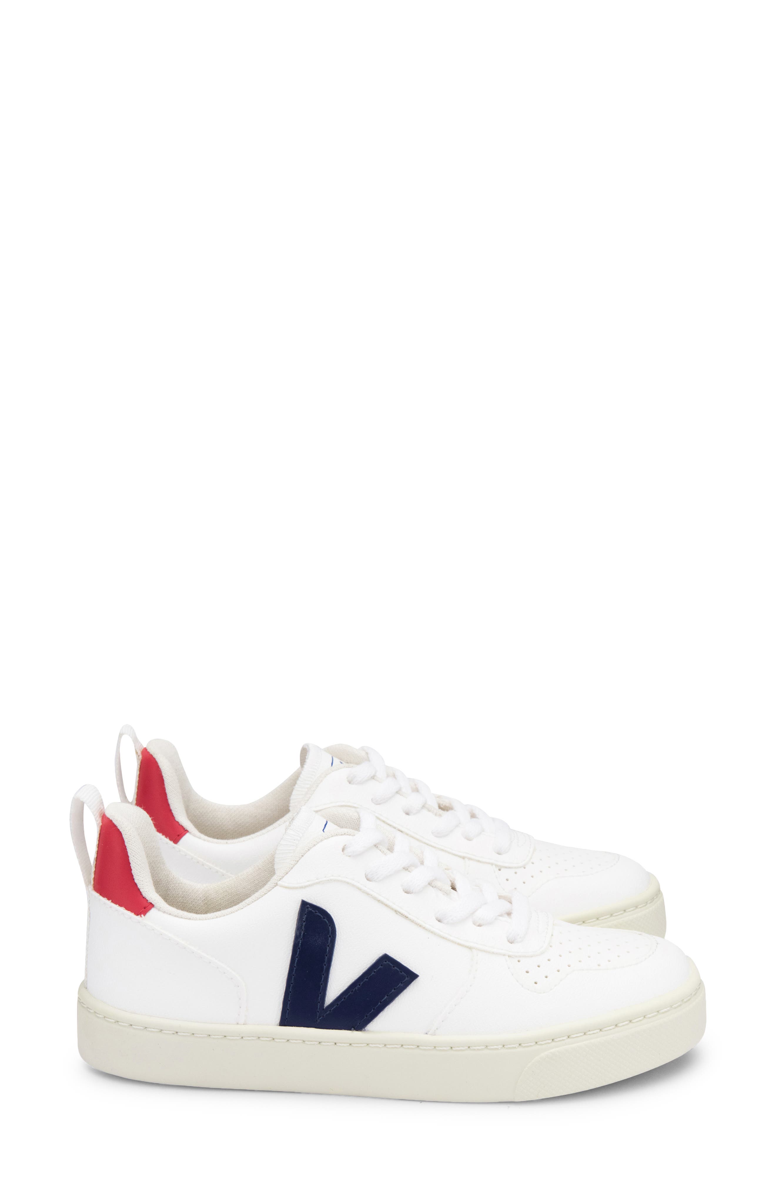 Veja V-10 Sneaker, Alternate, color, White Cobalt Pekin