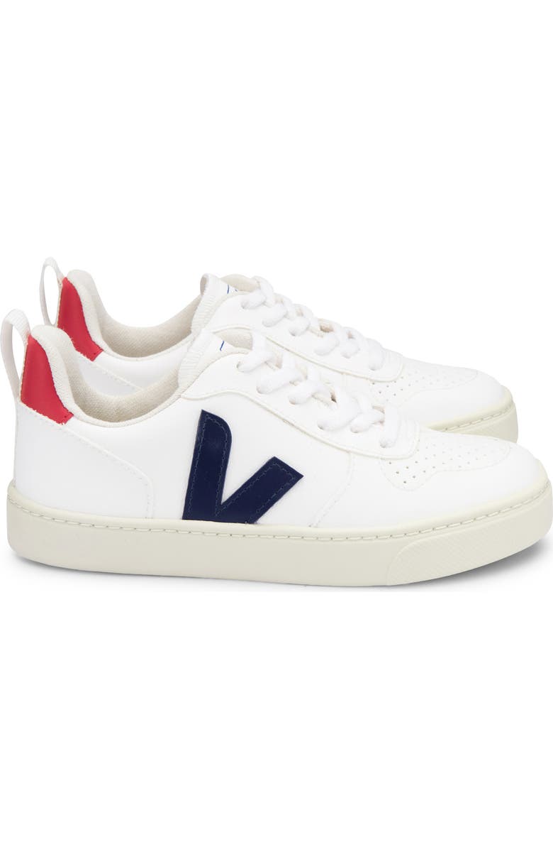 Veja V-10 Sneaker, Alternate, color, White Cobalt Pekin