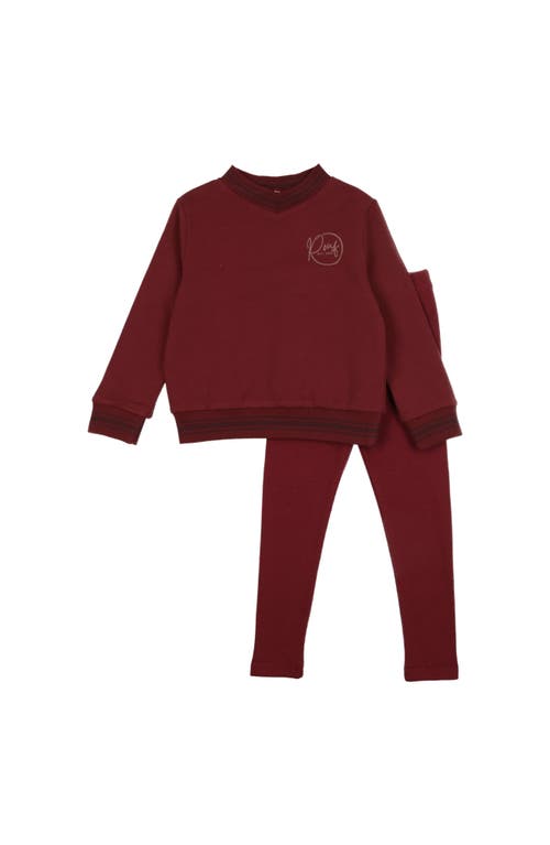 Pouf Girls Varsity Set In Brown