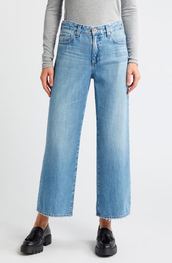 AG AG SAIGE HIGH WAIST ANKLE WIDE LEG JEANS 