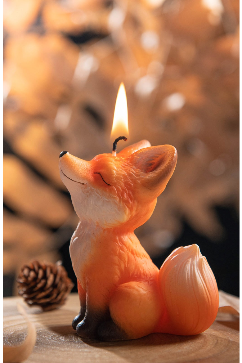 Fox Candle, Alternate, color, Orange