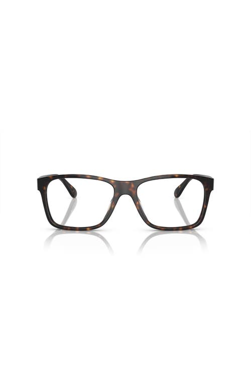 Ralph Lauren 54mm Rectangle Optical Glasses In Brown