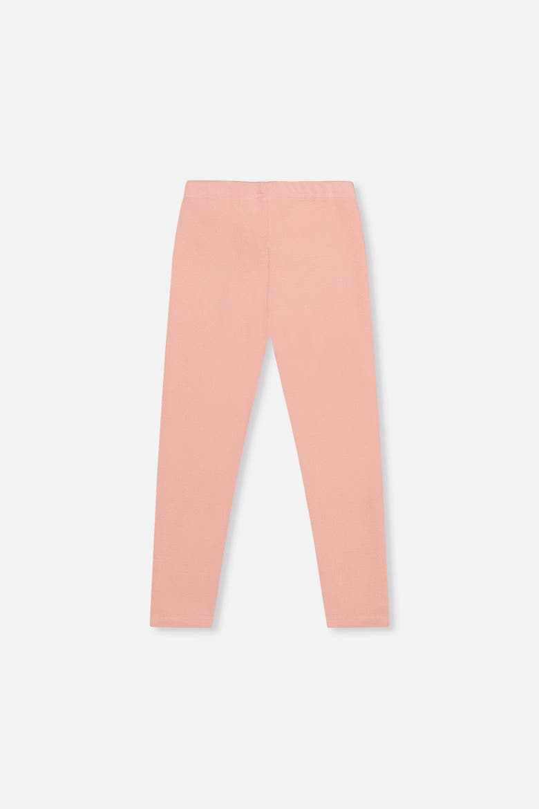 Vertical Rib Elastic Waist Leggings, Alternate, color, Pink