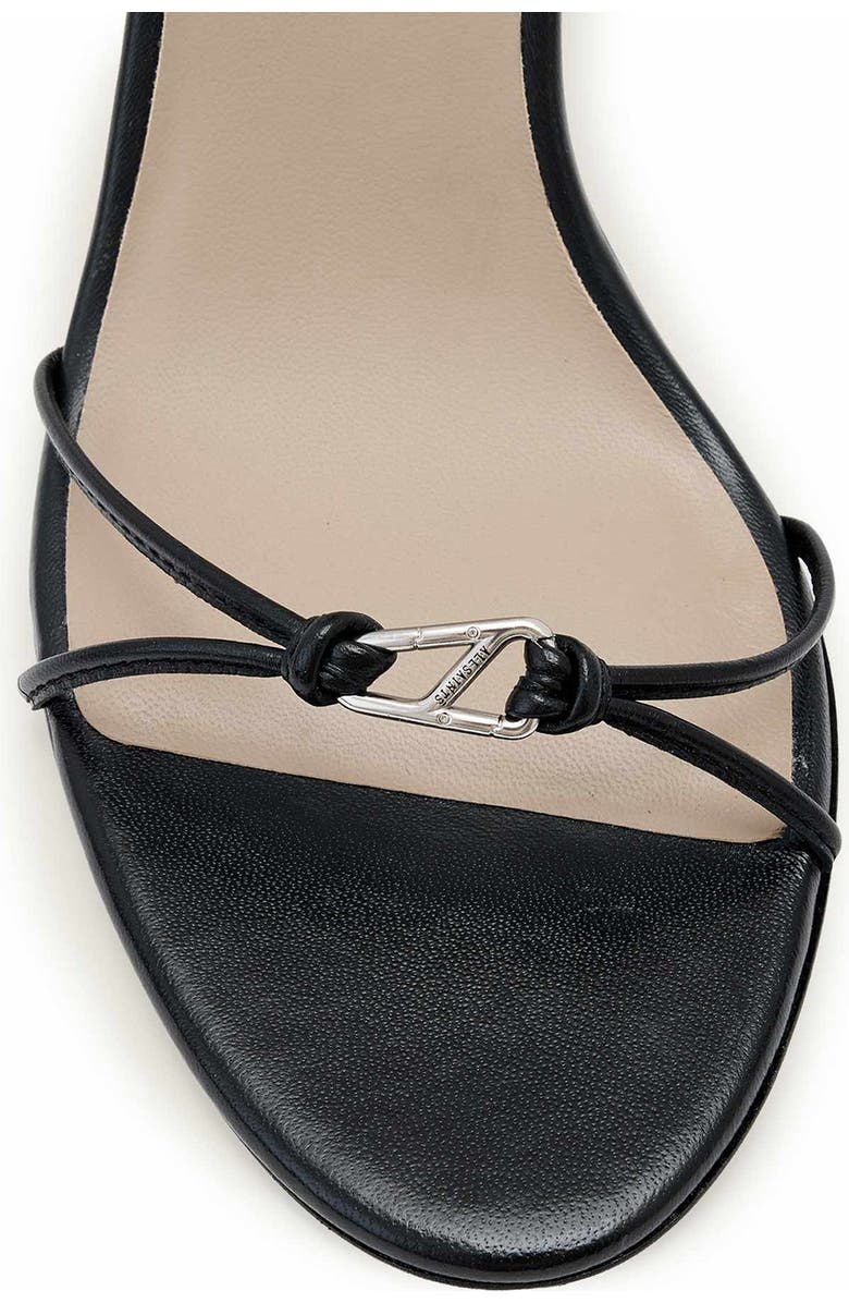 AllSaints Ali Ankle Wrap Sandal, Alternate, color, Black