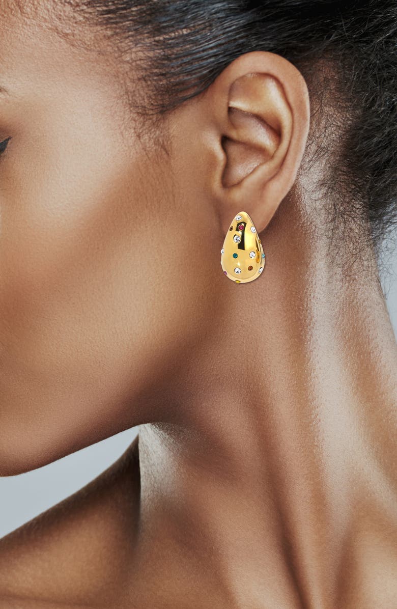 EYE CANDY LOS ANGELES Cloud Cubic Zirconia Drop Earrings, Alternate, color, Gold