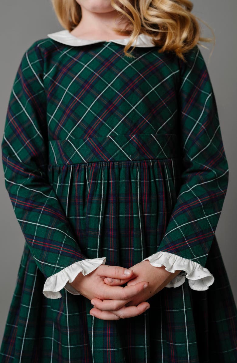 Hope & Henry Baby Girls' Organic Ruffle Cuff Party Dress, Infant, Alternate, color, 