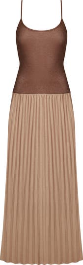 Renissance Mixed Media Maxi Dress