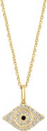 EFFY Pavé Diamond Evil Eye Pendant Necklace