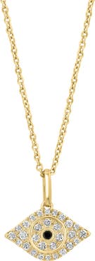 EFFY Pavé Diamond Evil Eye Pendant Necklace