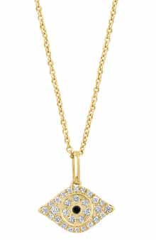 EFFY Pavé Diamond Evil Eye Pendant Necklace