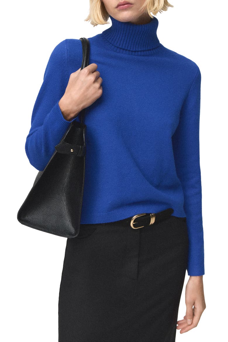 Turtleneck Sweater, Main, color, VIBRANT BLUE