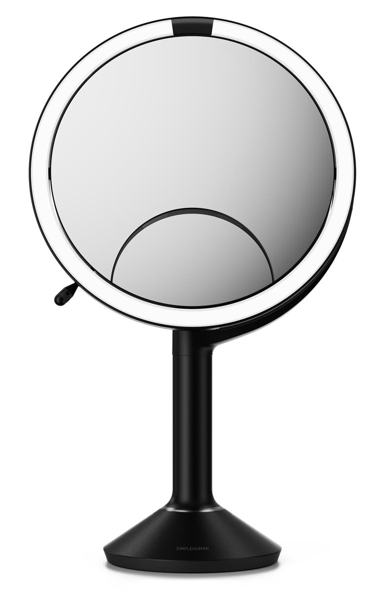 simplehuman Sensor Mirror Trio, Main, color, Matte Black Steel