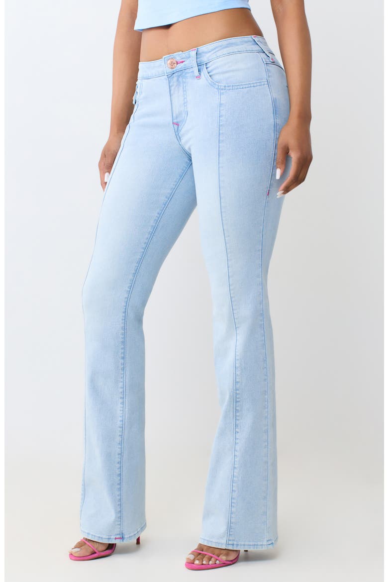 Becca Seamed Flap Pocket Bootcut Jeans, Alternate, color, LIGHT JOURNEY WASH