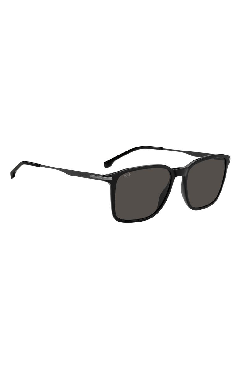 BOSS 55mm Sunglasses, Alternate, color, Black/ Grey